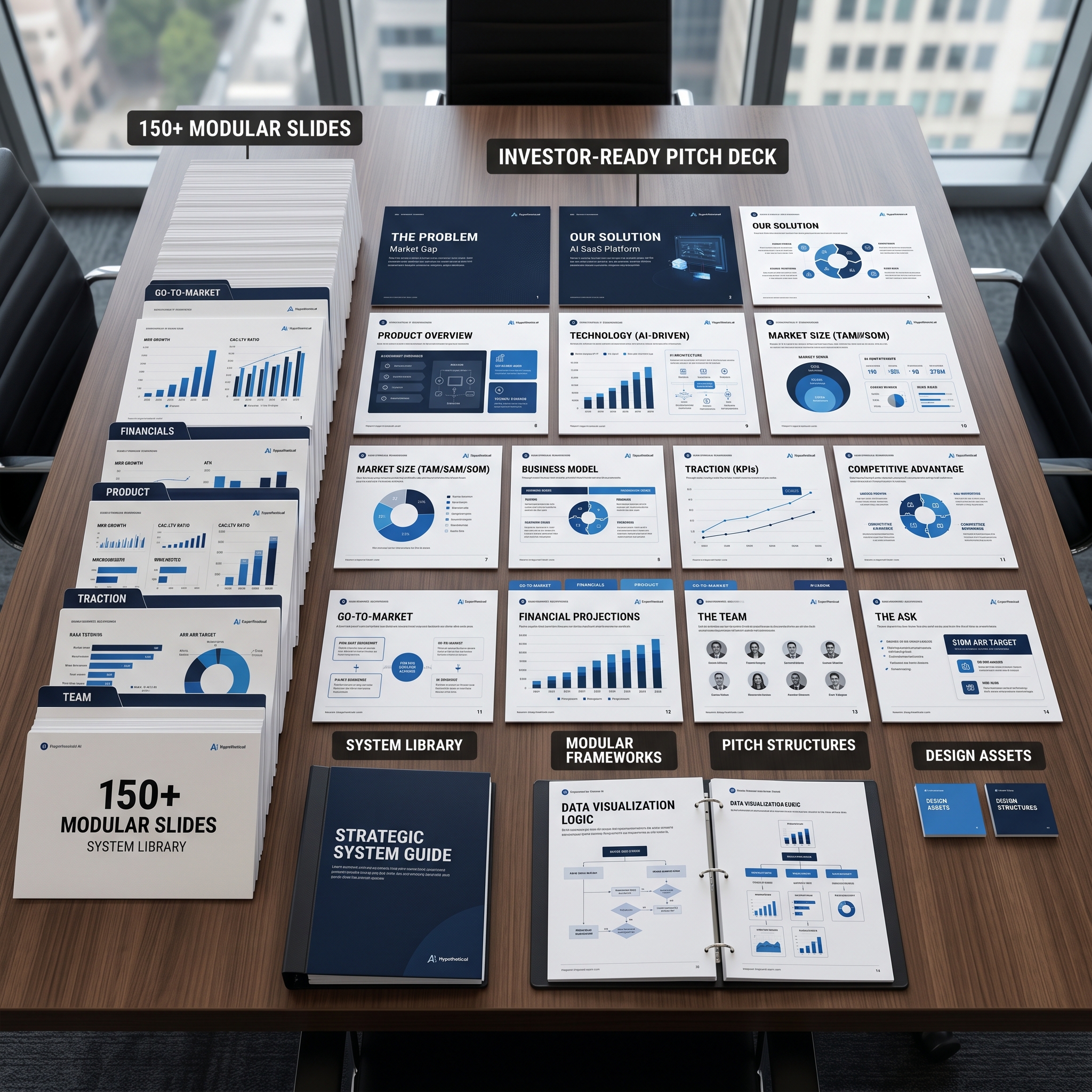 Schematic view of Titan: Strategic Pitch Deck & Presentation System