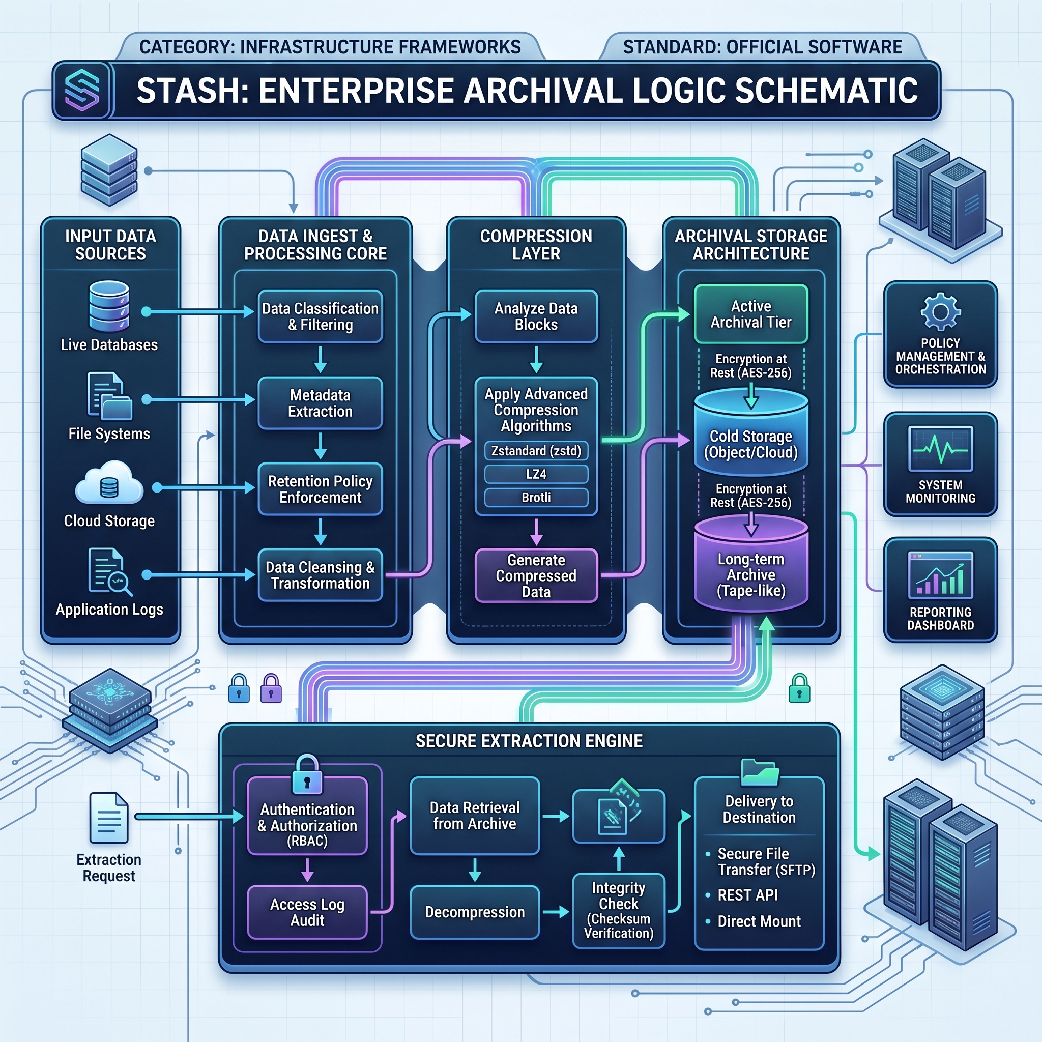 Stash: Enterprise Archival Logic Schematic